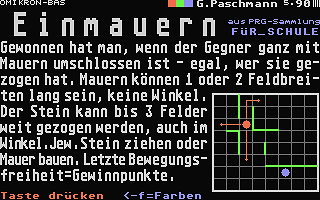 Einmauern — screenshot 1